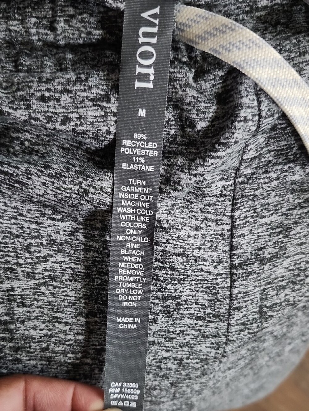 Vuori Halo Essential Wide Leg Pants Heather Grey - Sz M (EUC) Dream Knit Comfy - Picture 2 of 8